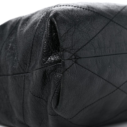 Lanvin Crinkled Calfskin Quilted Carry Me Tote Black 7 of 11