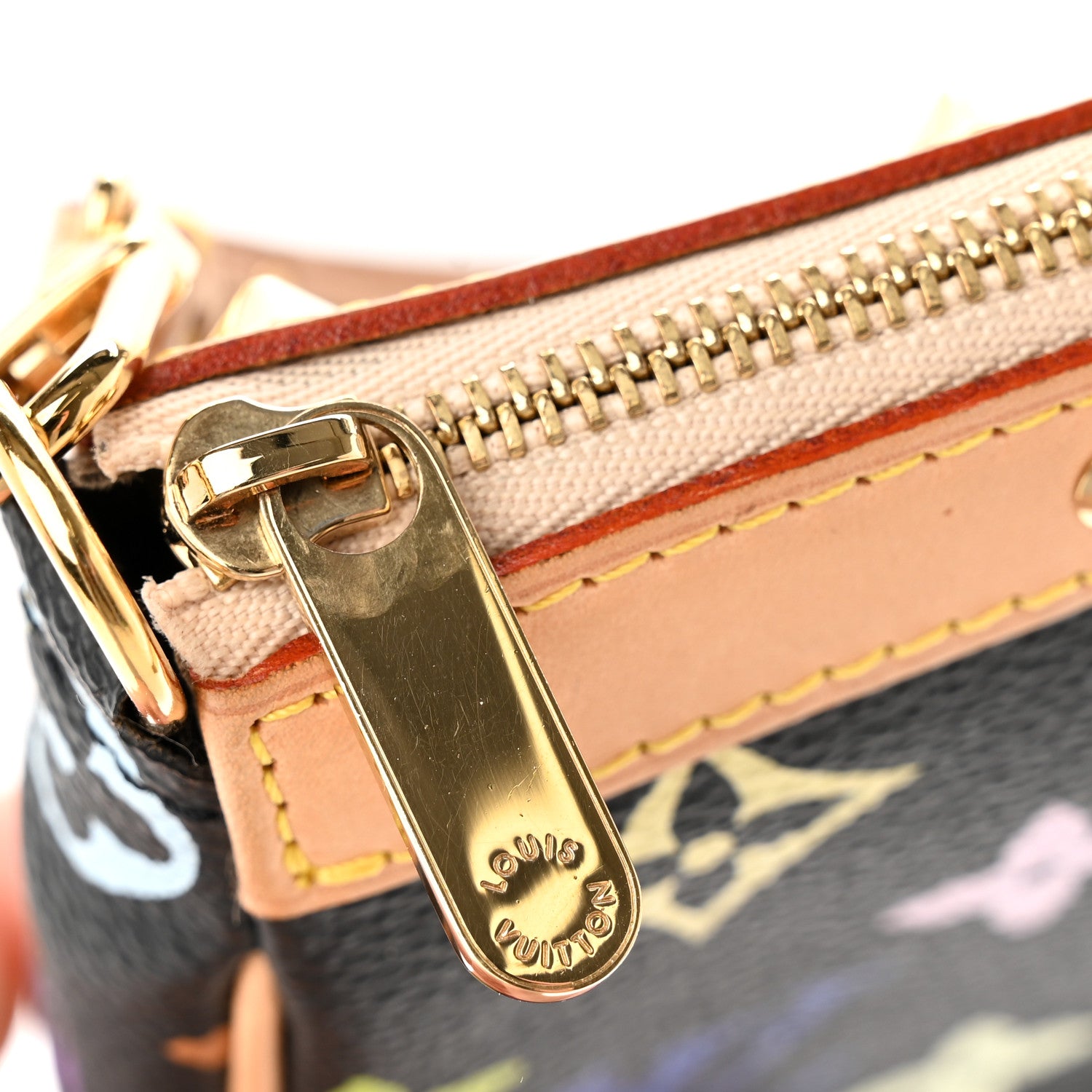 Louis Vuitton Monogram Multicolor Pochette Accessories Black 11 of 15