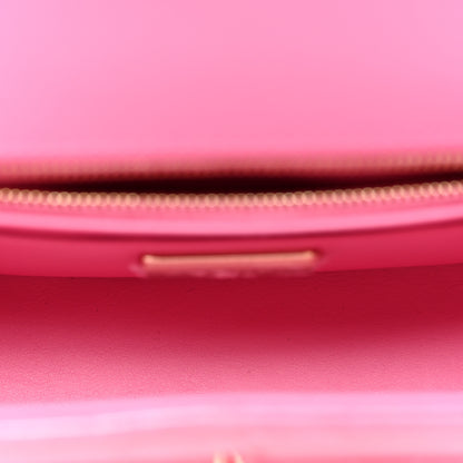 Chanel Shiny Alligator Ombre Mini Rectangular Flap Rose 5 of 10