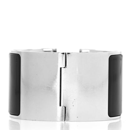 Hermes Enamel Extra Wide Clic Clac H Bracelet GM Black 3 of 5