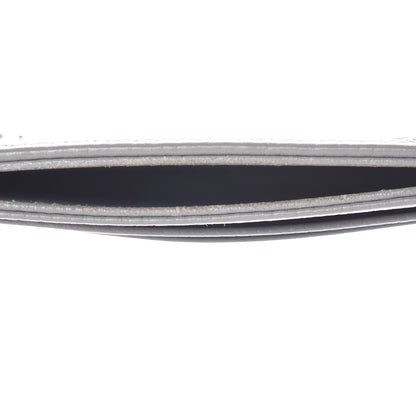 Christian Dior Grained Calfskin Cannage Diorama Card Holder Grey 9 of 10