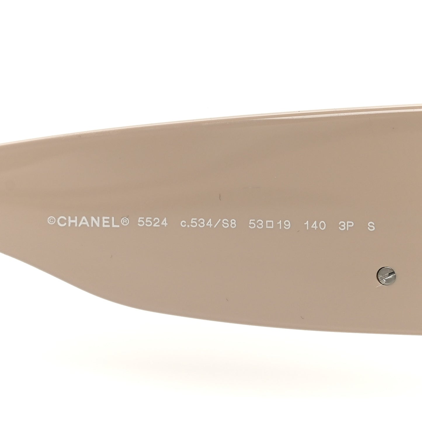 Acetate Oval Sunglasses 5524-A Black Beige