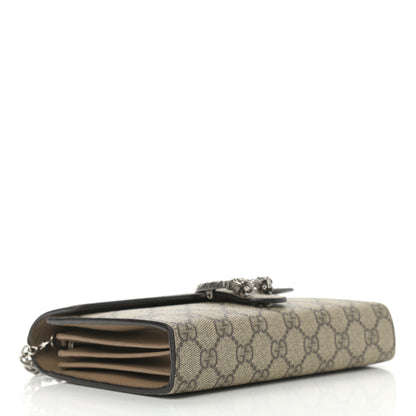 Gucci GG Supreme Monogram Mini Dionysus Chain Wallet Beige Taupe 4 of 14