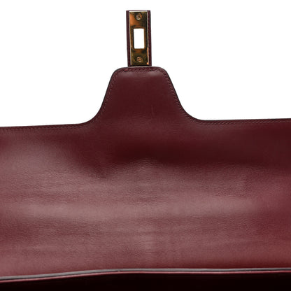 Celine Satinated Calfskin Medium 16 Top Handle Bag Light Burgundy 13 of 16
