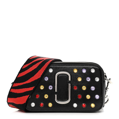 Marc Jacobs Patent Crystal Embellished Snapshot Camera Bag Black 1 of 14