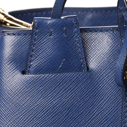 Prada Saffiano Lux Medium Tote Bluette 11 of 17