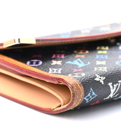 Louis Vuitton Monogram Multicolor Porte Tresor International Wallet Black 9 of 12