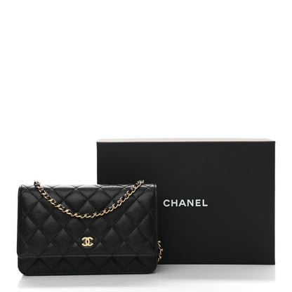 Chanel Caviar Quilted Wallet On Chain WOC Black 11 of 11