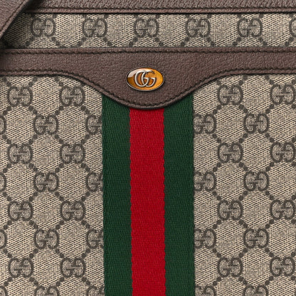 Gucci GG Supreme Monogram Web Medium Ophidia Shoulder Bag Beige New Acero 9 of 12