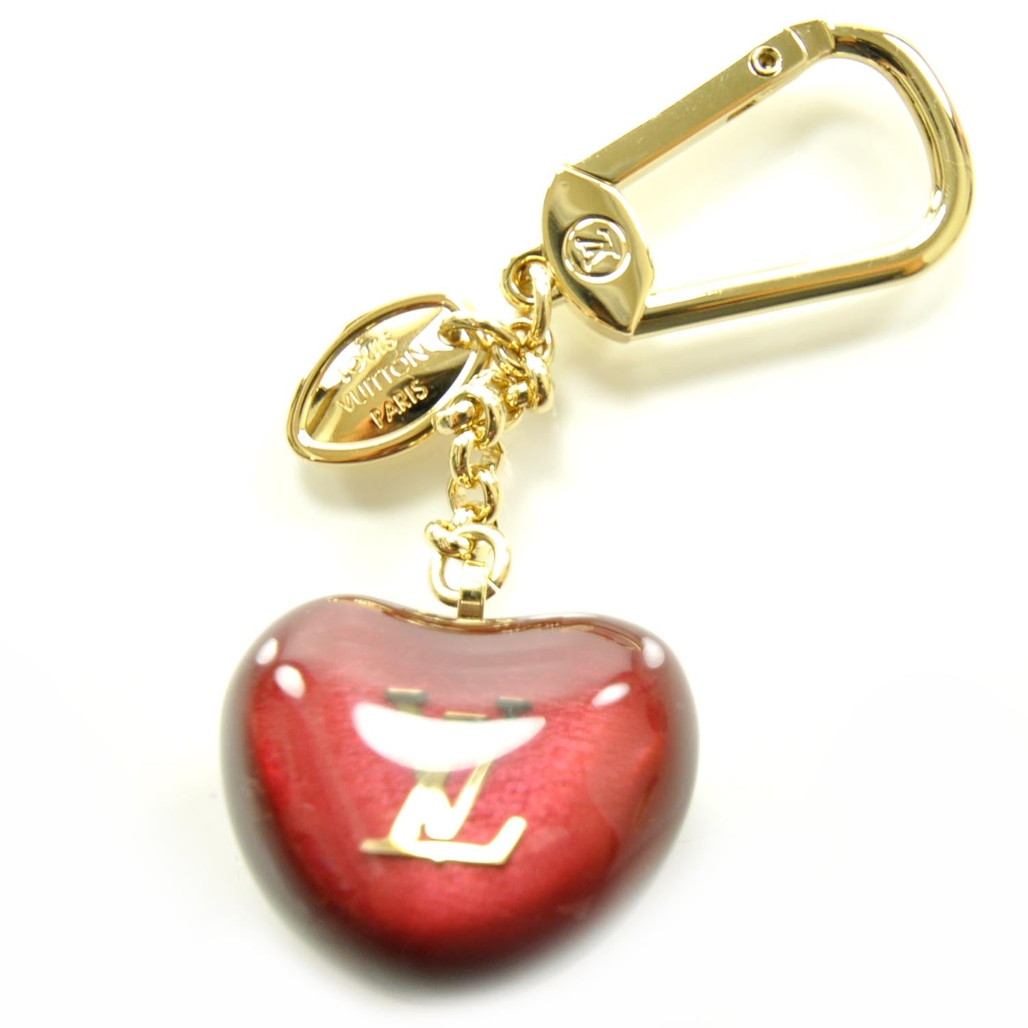 Louis Vuitton Pomme Key Holder Bag Charm Pomme D'Amour 1 of 5