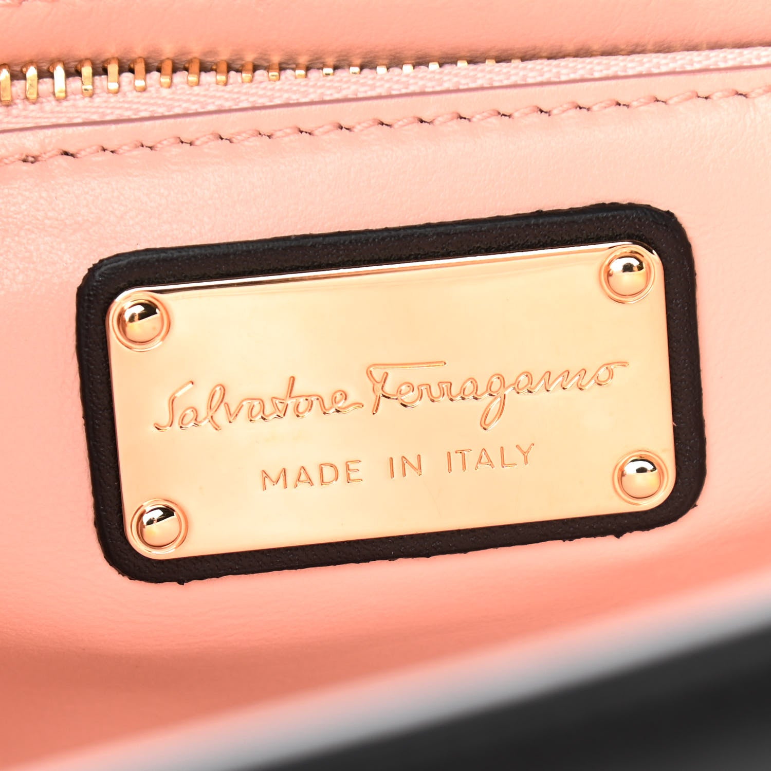 Salvatore Ferragamo Calfskin Vara Crossbody Bag Black Bonbon 6 of 10