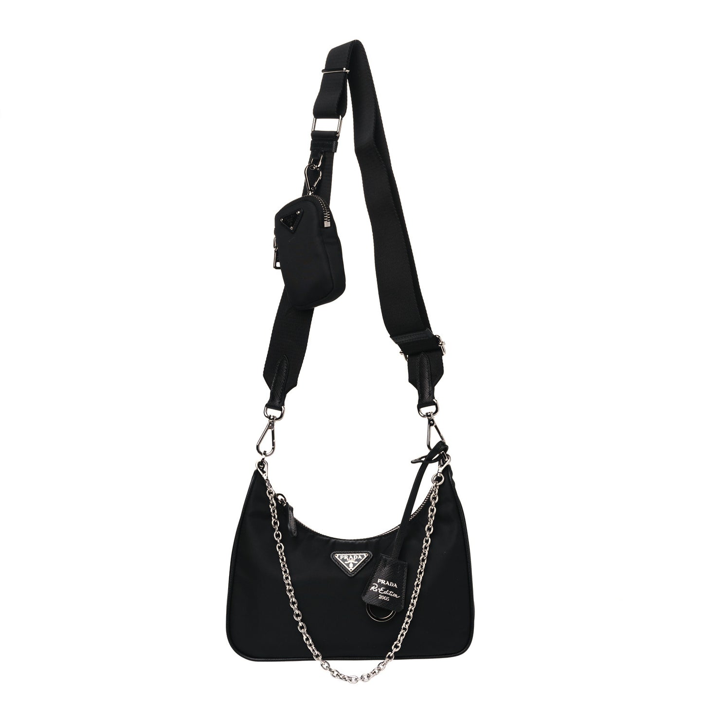Nylon Re-Edition 2005 Shoulder Bag Black