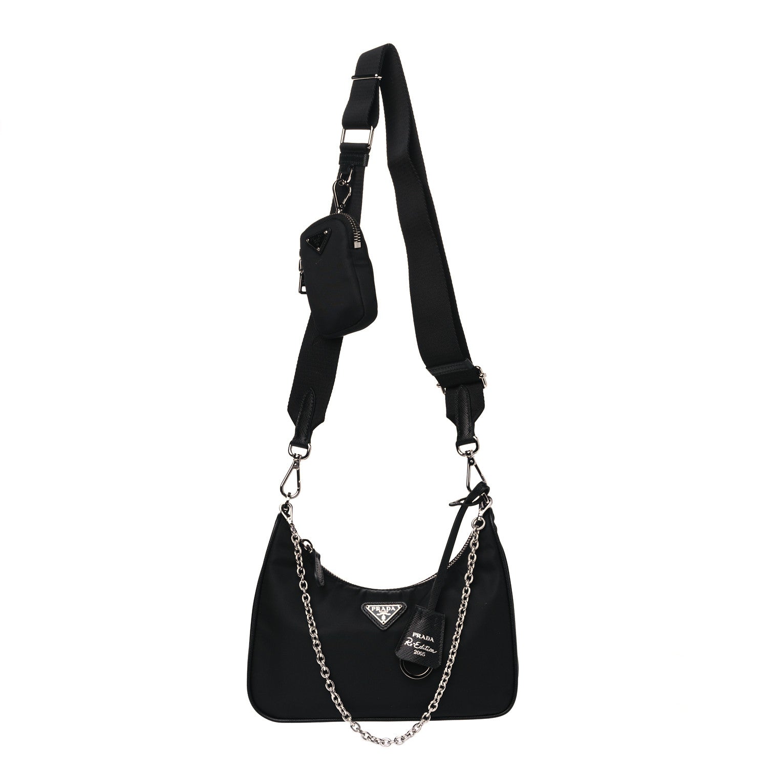Prada Nylon Re-Edition 2005 Shoulder Bag Black 1 of 14