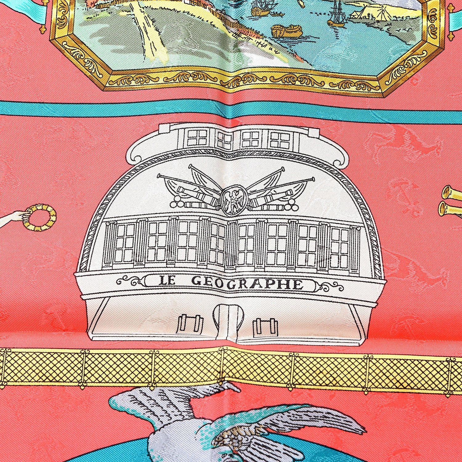 Hermes Silk Le Geographe Scarf 90 3 of 6