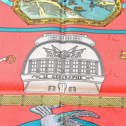 Hermes Silk Le Geographe Scarf 90 3 of 6