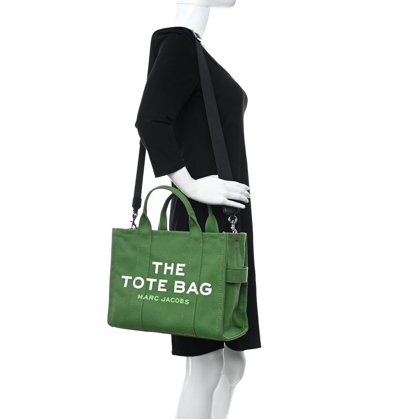 Cotton Canvas Medium The Traveler Tote Bag Aloe