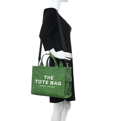 Marc Jacobs Cotton Canvas Medium The Traveler Tote Bag Aloe 2 of 10