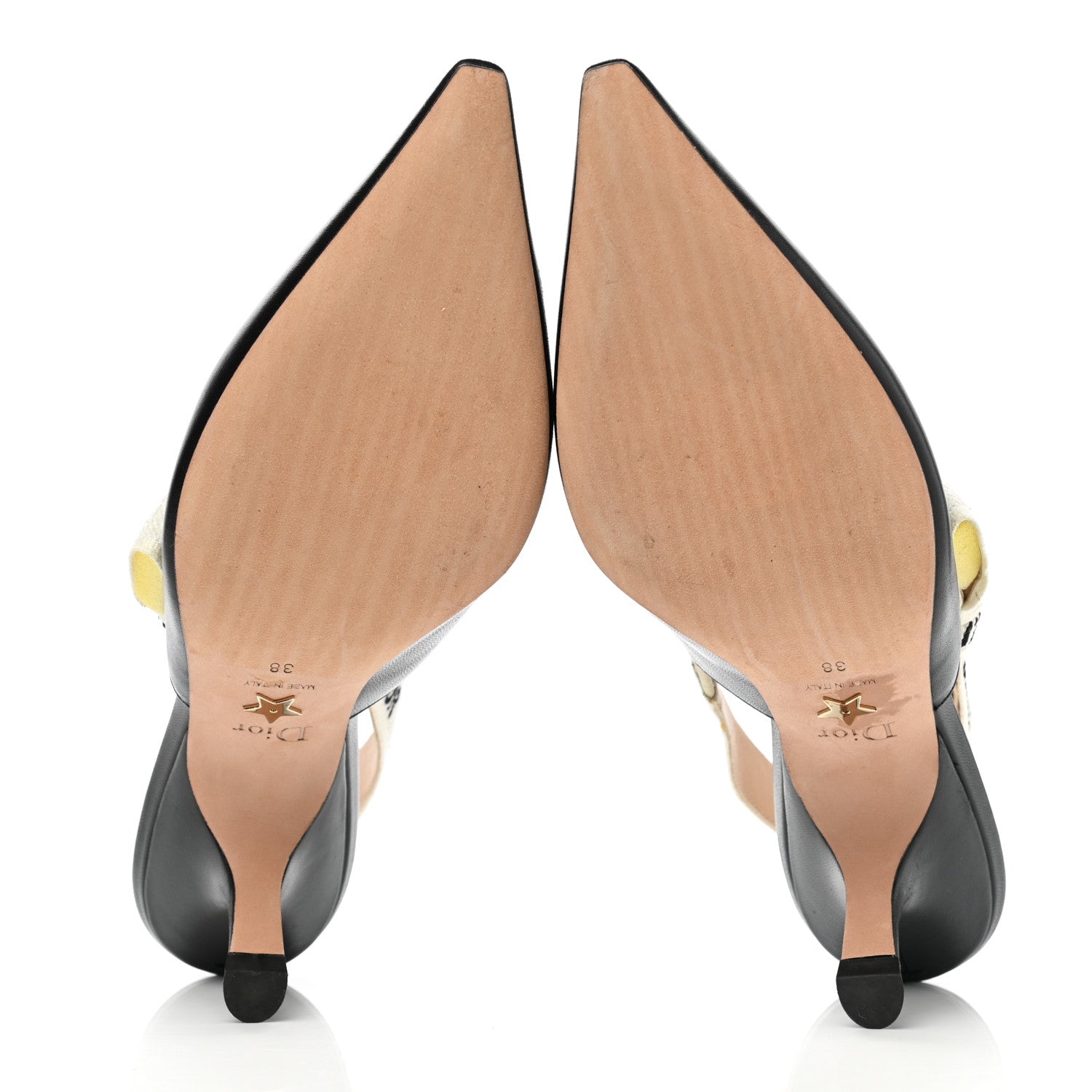 Christian Dior Lambskin Ribbon J'Adior Slingback 65mm Pumps 38 Black 5 of 8