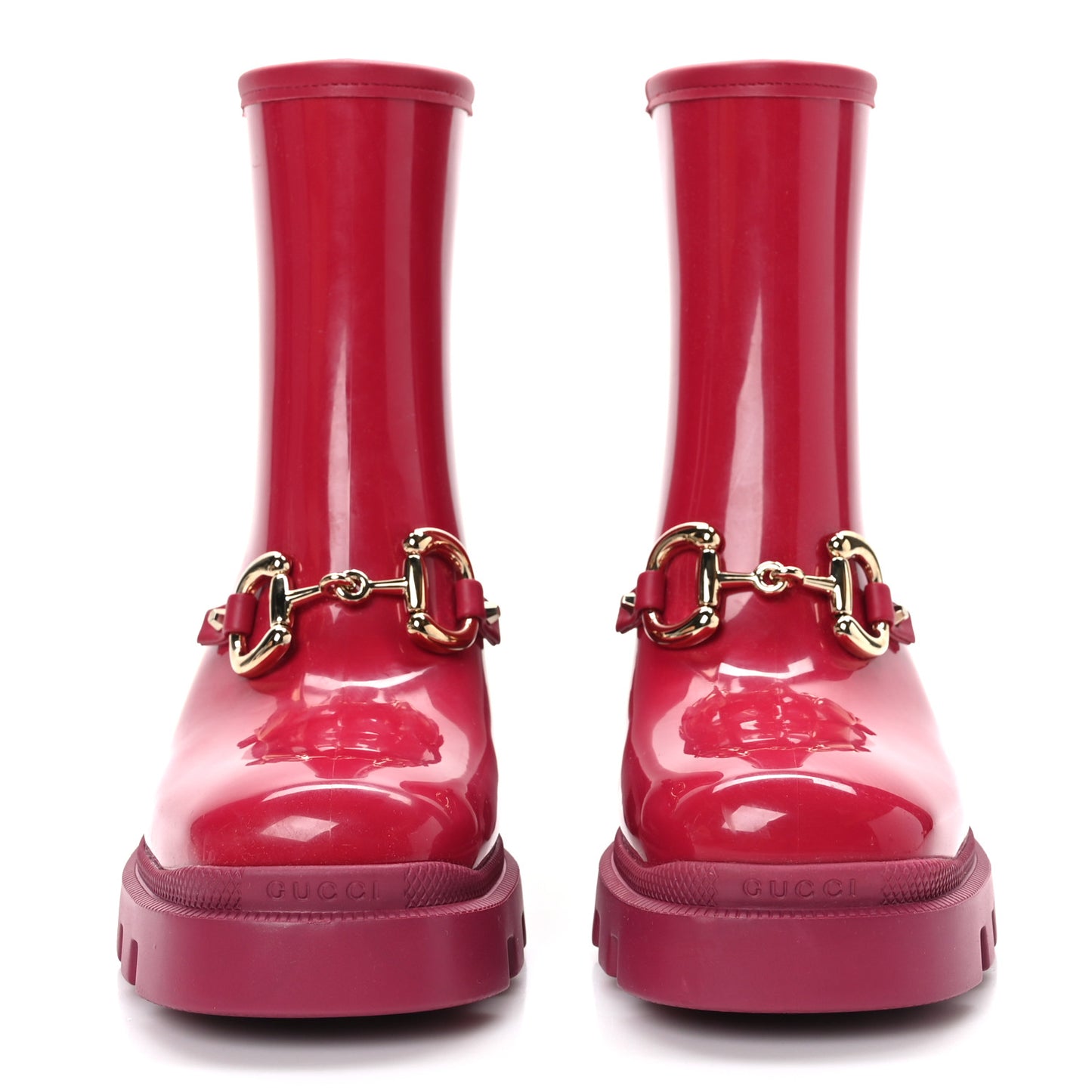 Rubber Womens Horsebit Ankle Boots 37 Petunia