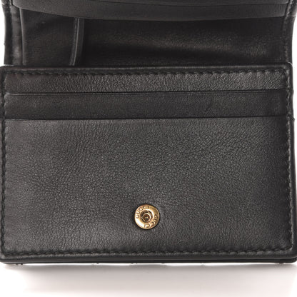 Gucci Calfskin Matelasse GG Marmont Card Case Wallet Black 10 of 12