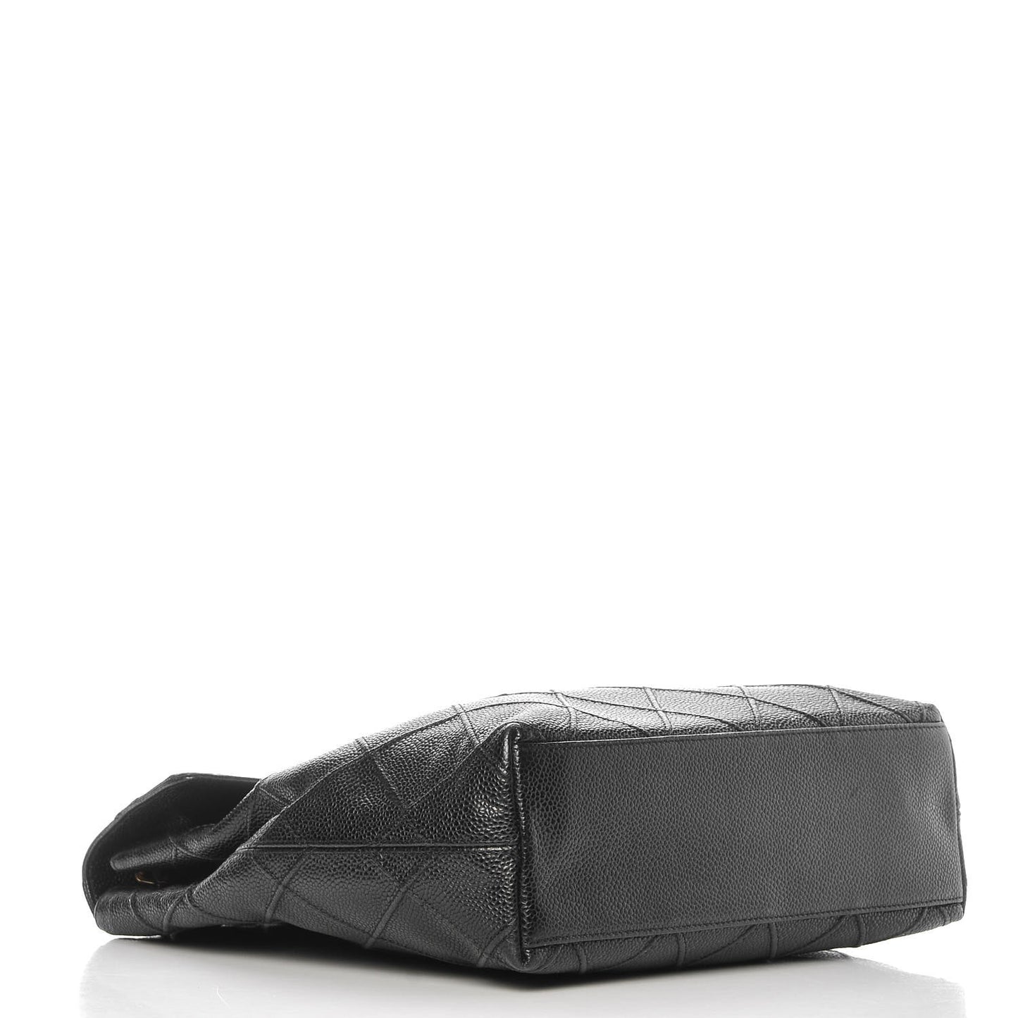 Caviar Diamond Stitched Shoulder Bag Black