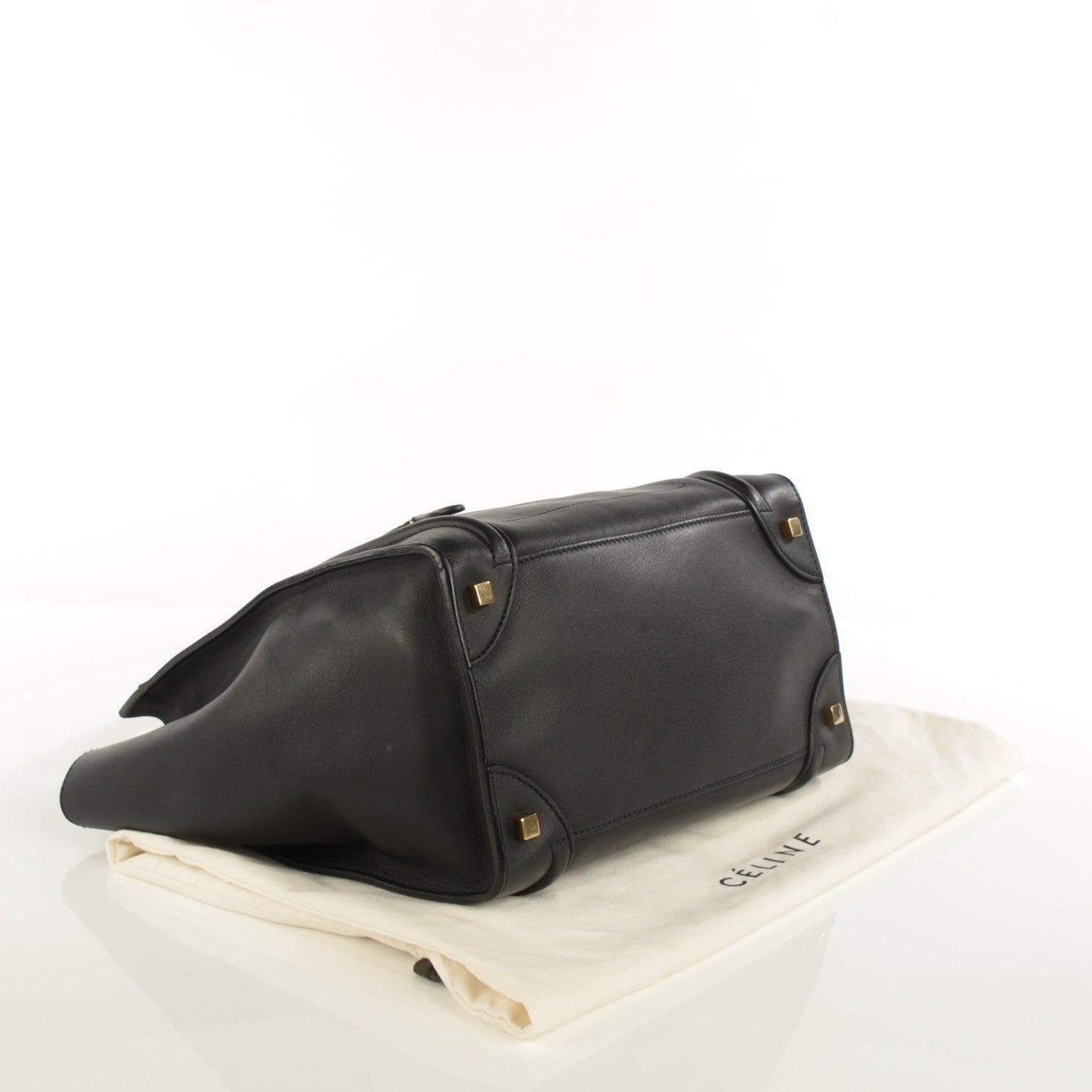 Celine Smooth Calfskin Mini Luggage Black 4 of 8