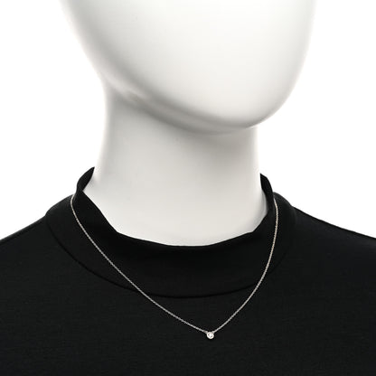 Tiffany Sterling Silver Diamond .10ct Elsa Peretti Diamonds by the Yard Pendant Necklace 2 of 4