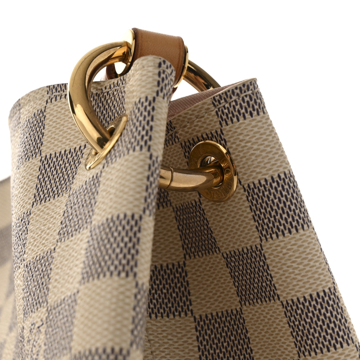Louis Vuitton Damier Azur Graceful MM Rose Ballerine 14 of 15