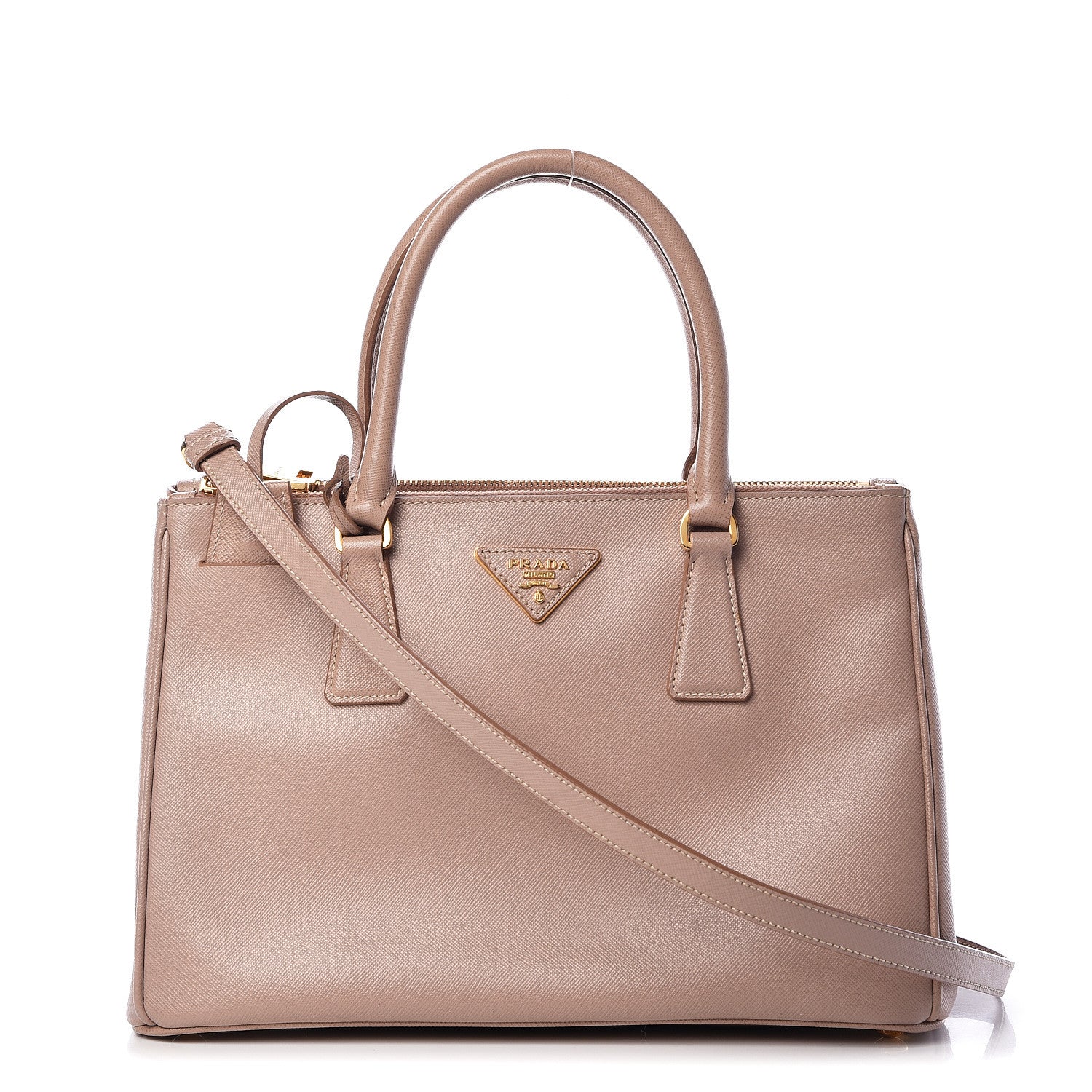 Prada Saffiano Small Galleria Double Zip Tote Cammeo 1 of 12