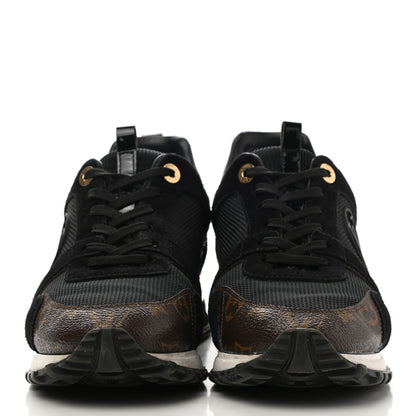 Louis Vuitton Suede Monogram Run Away Sneakers 38 Black 2 of 10