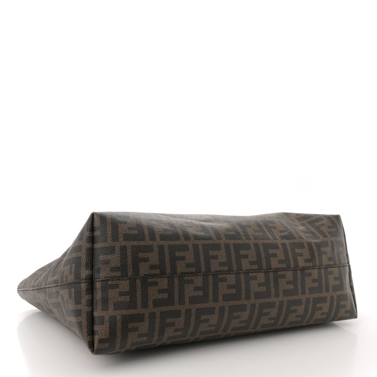 Zucca Spalmati Medium Roll Tote Tobacco Pavone