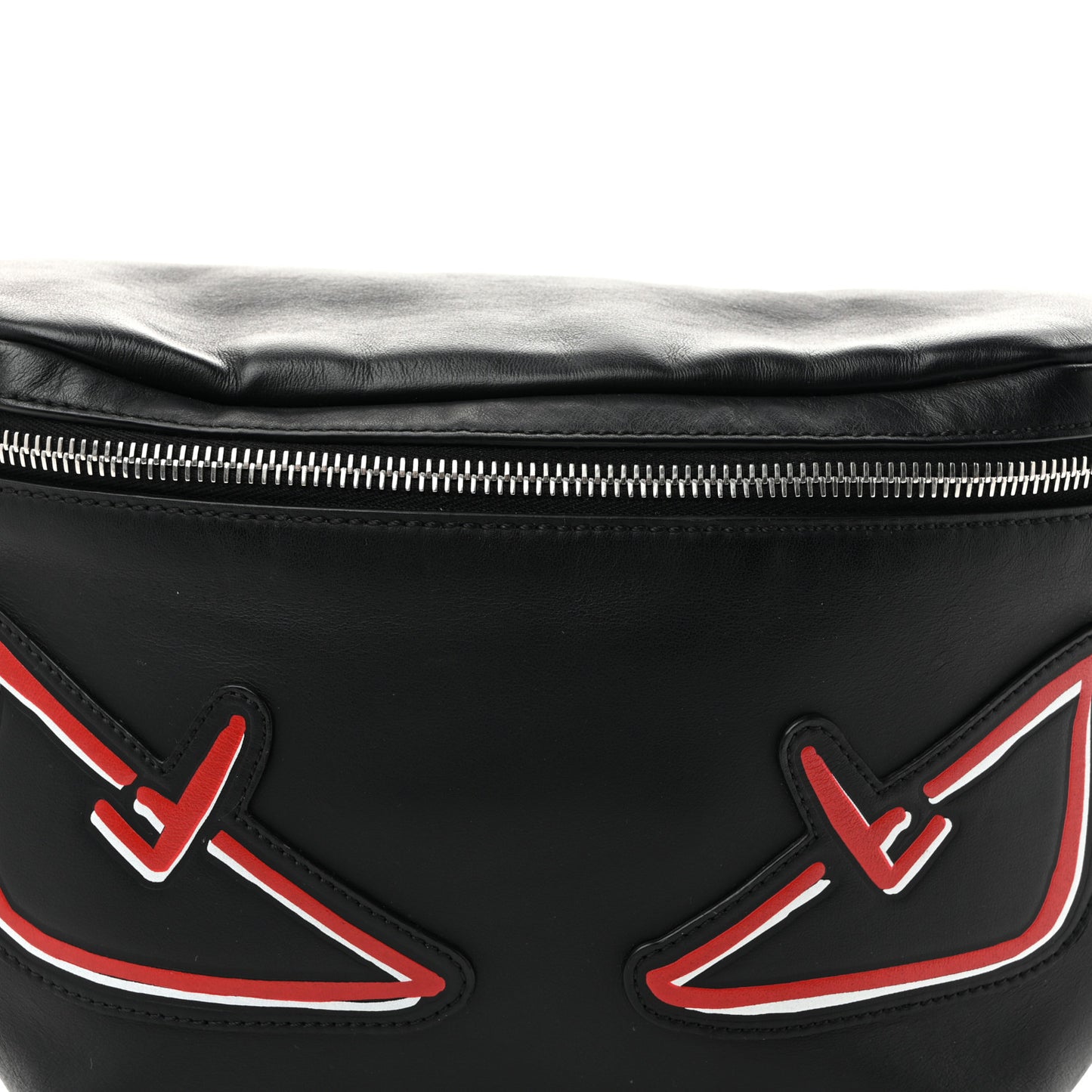 Vitello Grace Light Century Devil Eyes Belt Bag Black Rosso