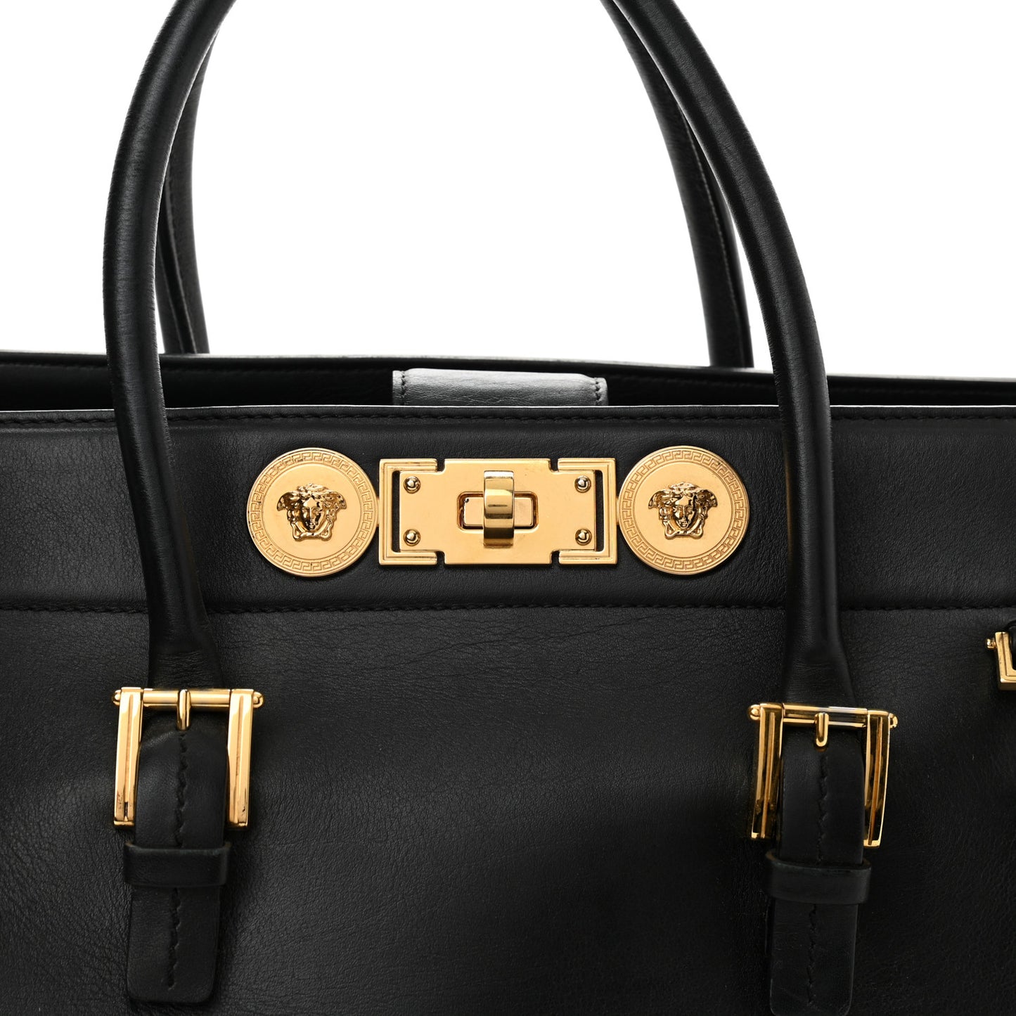 Vitello Calfskin Signature Tote Black