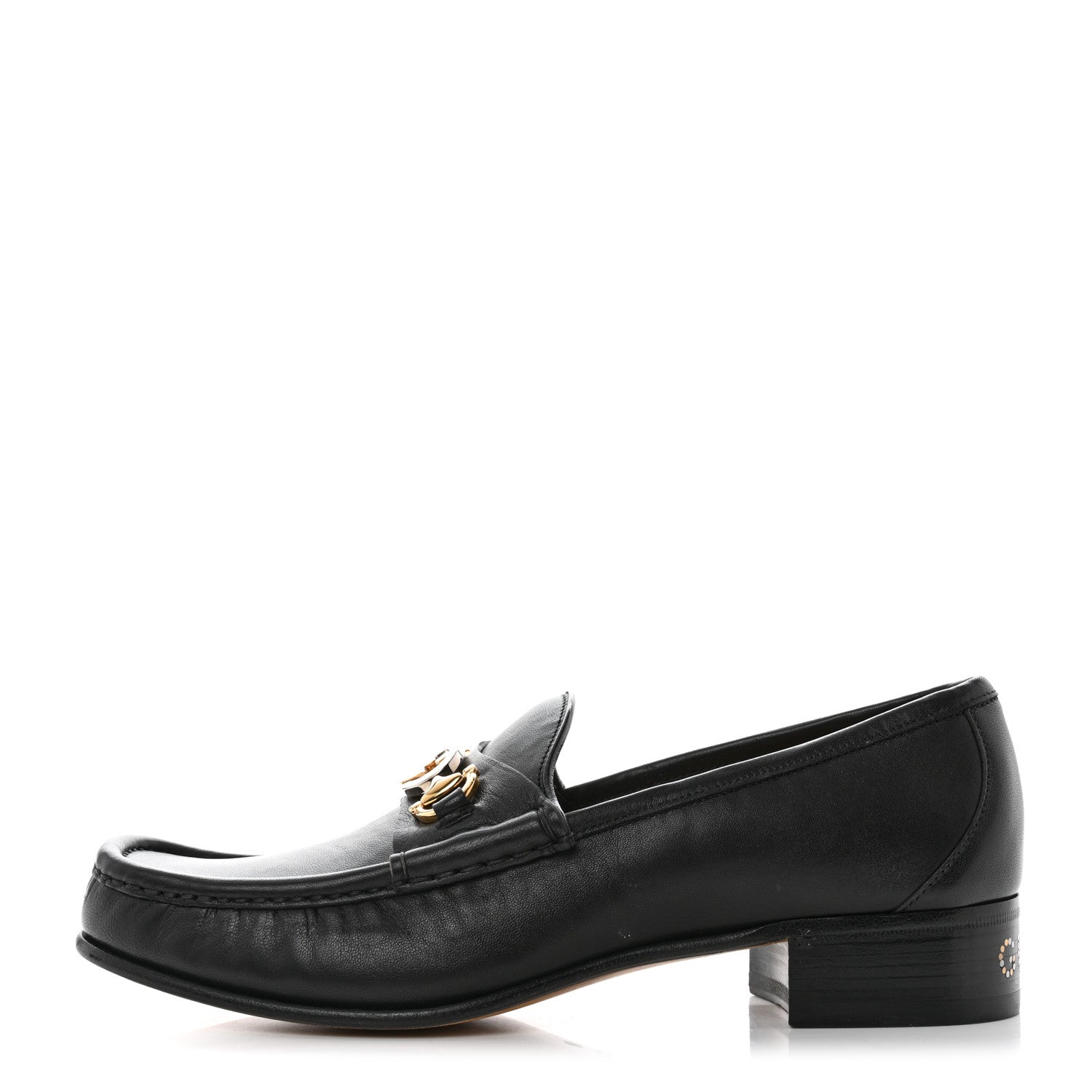 Gucci Agnello Plonge Granada Kid Mens Zumi Loafers 8 Black 1 of 9