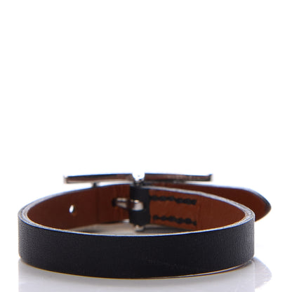 Hermes Swift Behapi Simple Tour Bracelet L Black Gold 3 of 6