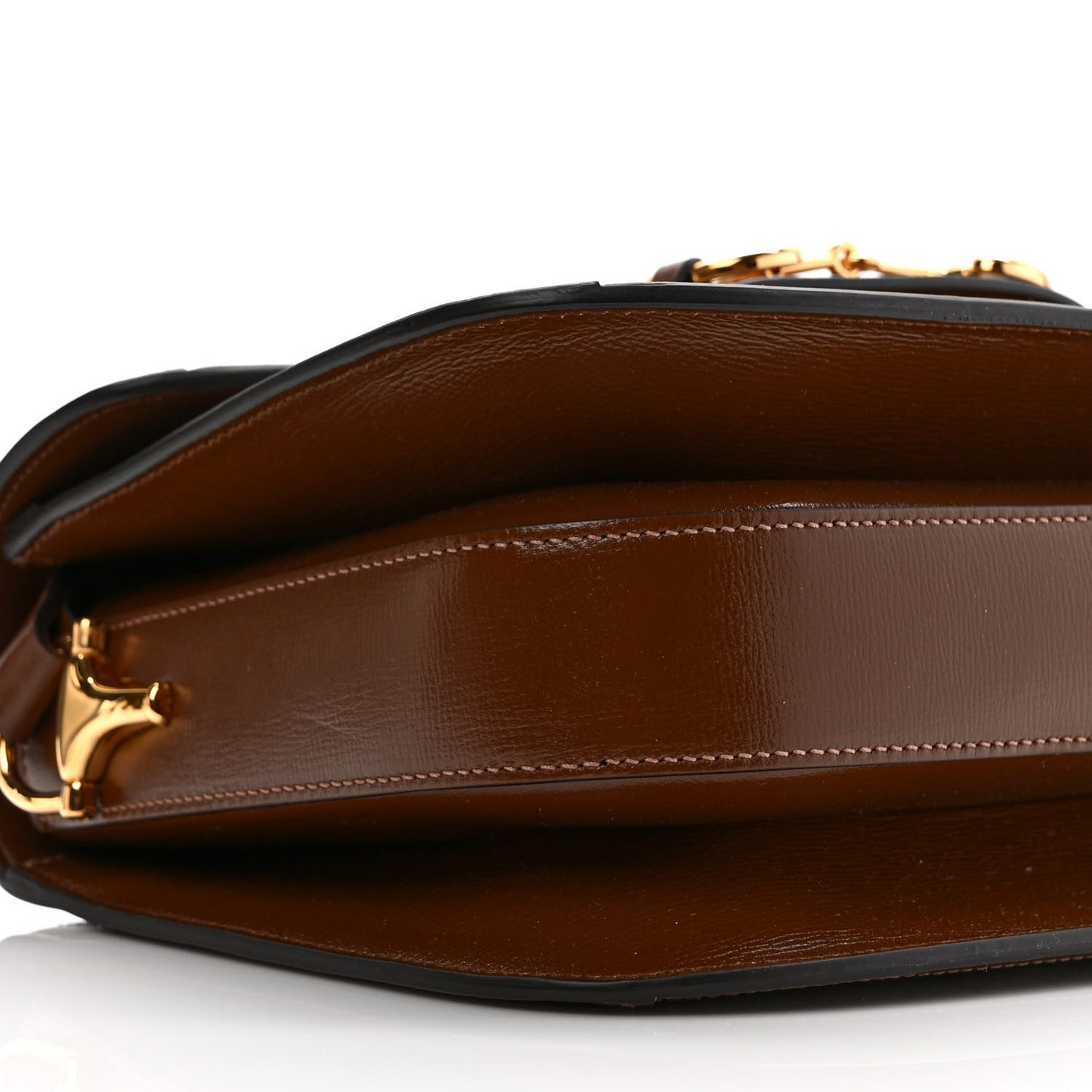 GG Supreme Monogram Horsebit 1955 Shoulder Bag Beige Brown Sugar