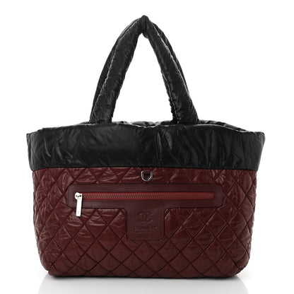Chanel Lambskin Quilted Large Coco Cocoon Reversible Tote Black 3 of 18
