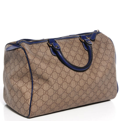 Gucci GG Plus Monogram Medium Boston USA Flag Unicef Duffle Blue 3 of 9