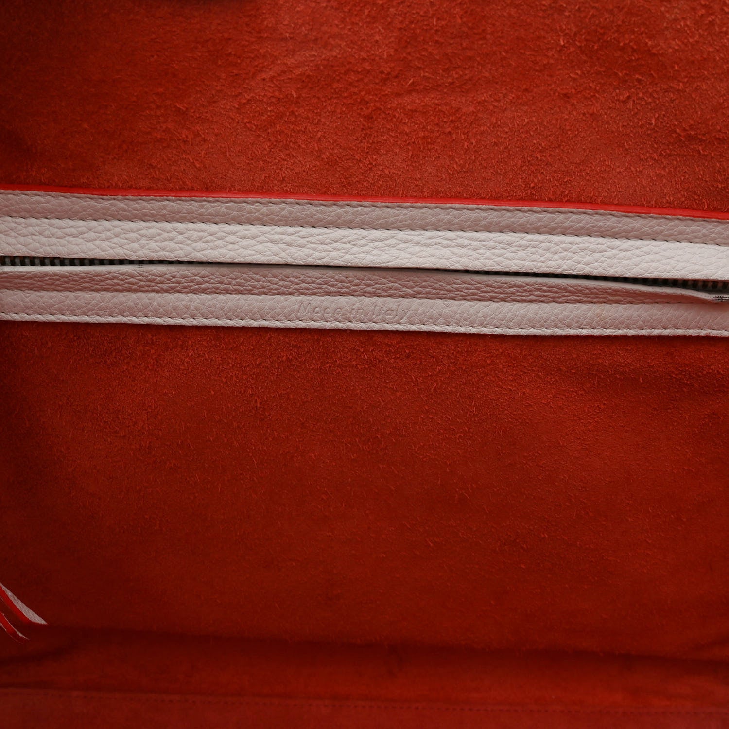 Celine Grained Calfskin Medium Phantom Luggage White 7 of 12