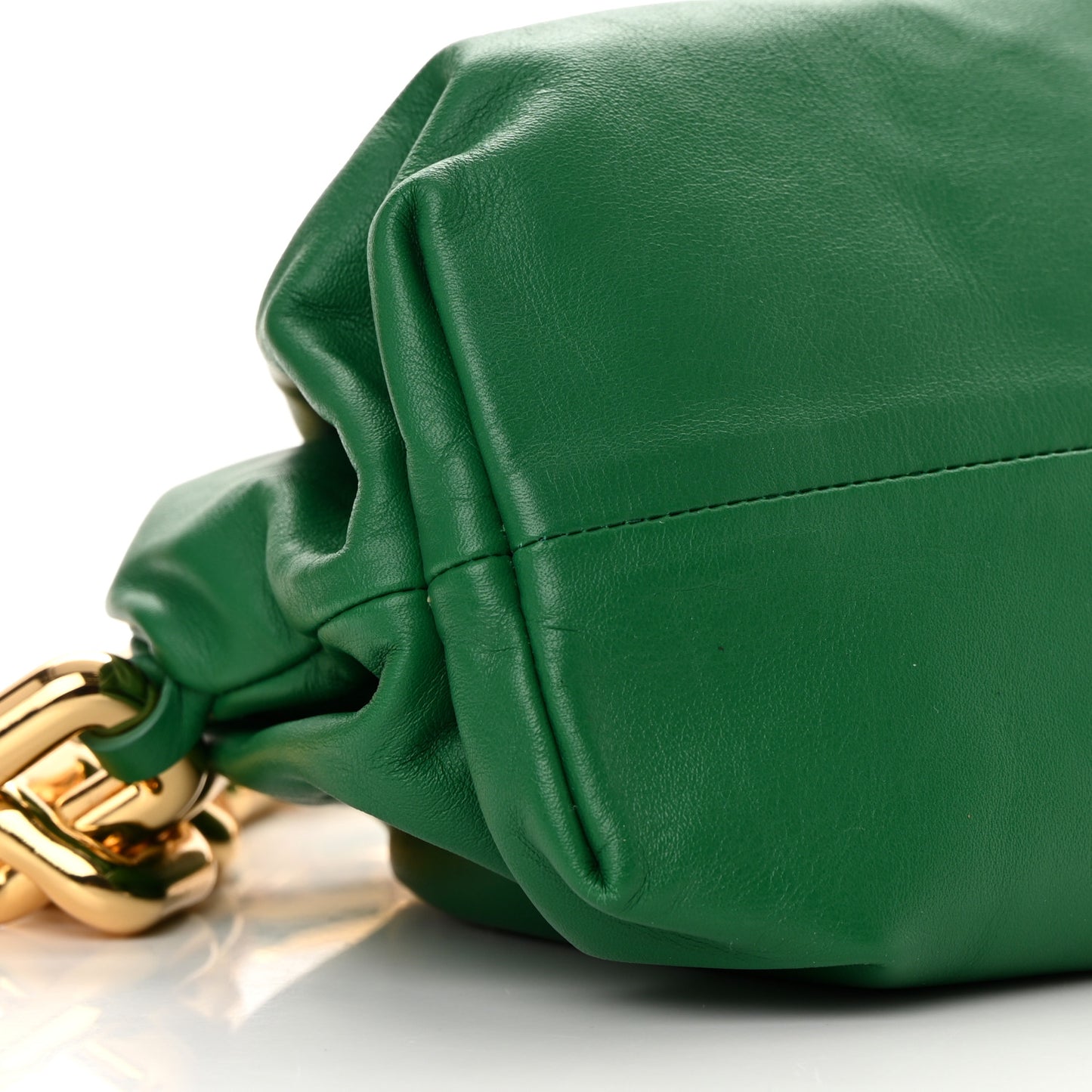 Calfskin The Pouch Chain Racing Green