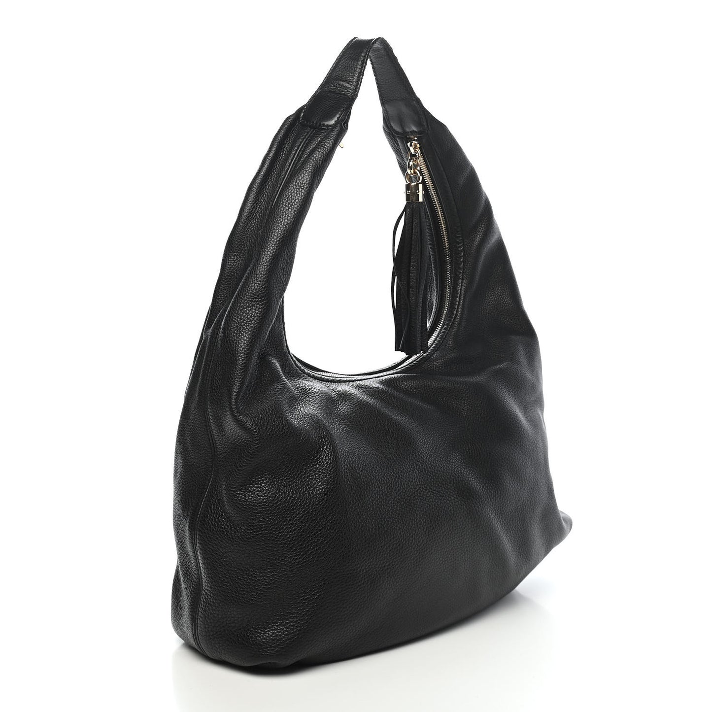 Pebbled Calfskin Soho Hobo Black
