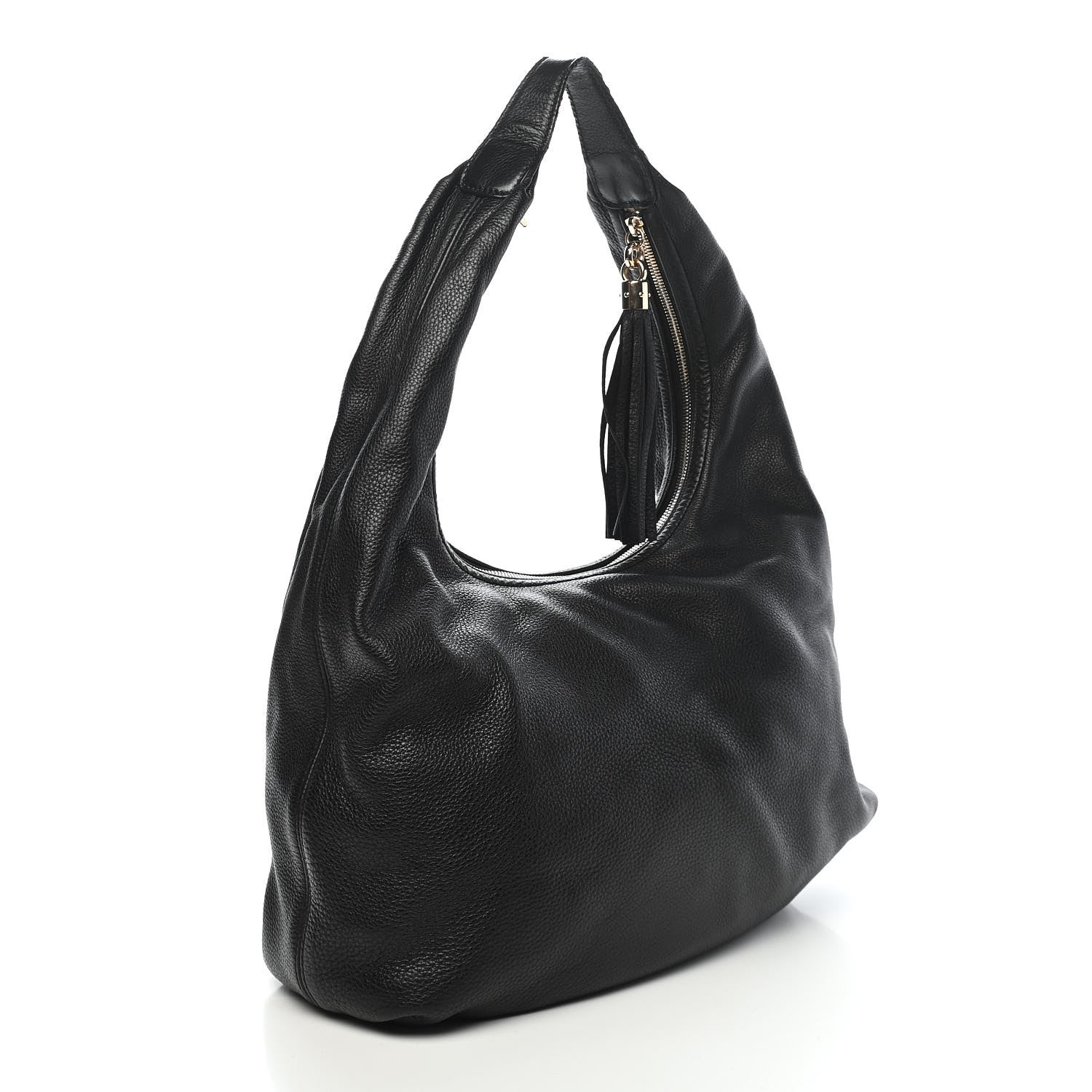 Gucci Pebbled Calfskin Soho Hobo Black 2 of 9