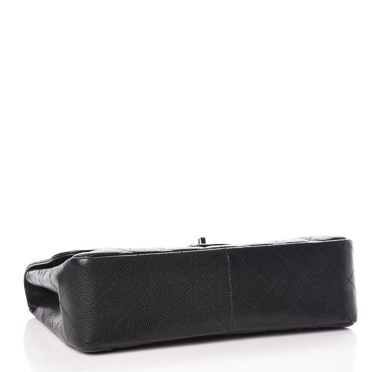 Chanel Caviar Quilted Jumbo Single Flap Black 4 of 12