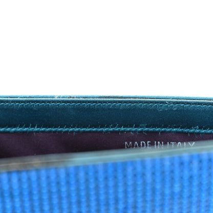 Judith Leiber Swarovski Crystal Flap Clutch Capri Blue 11 of 16