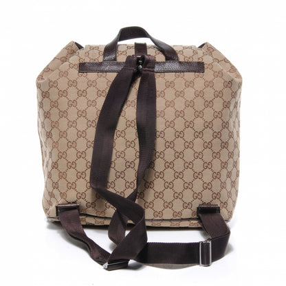 Gucci GG Monogram Single Buckle Backpack Brown 7 of 8
