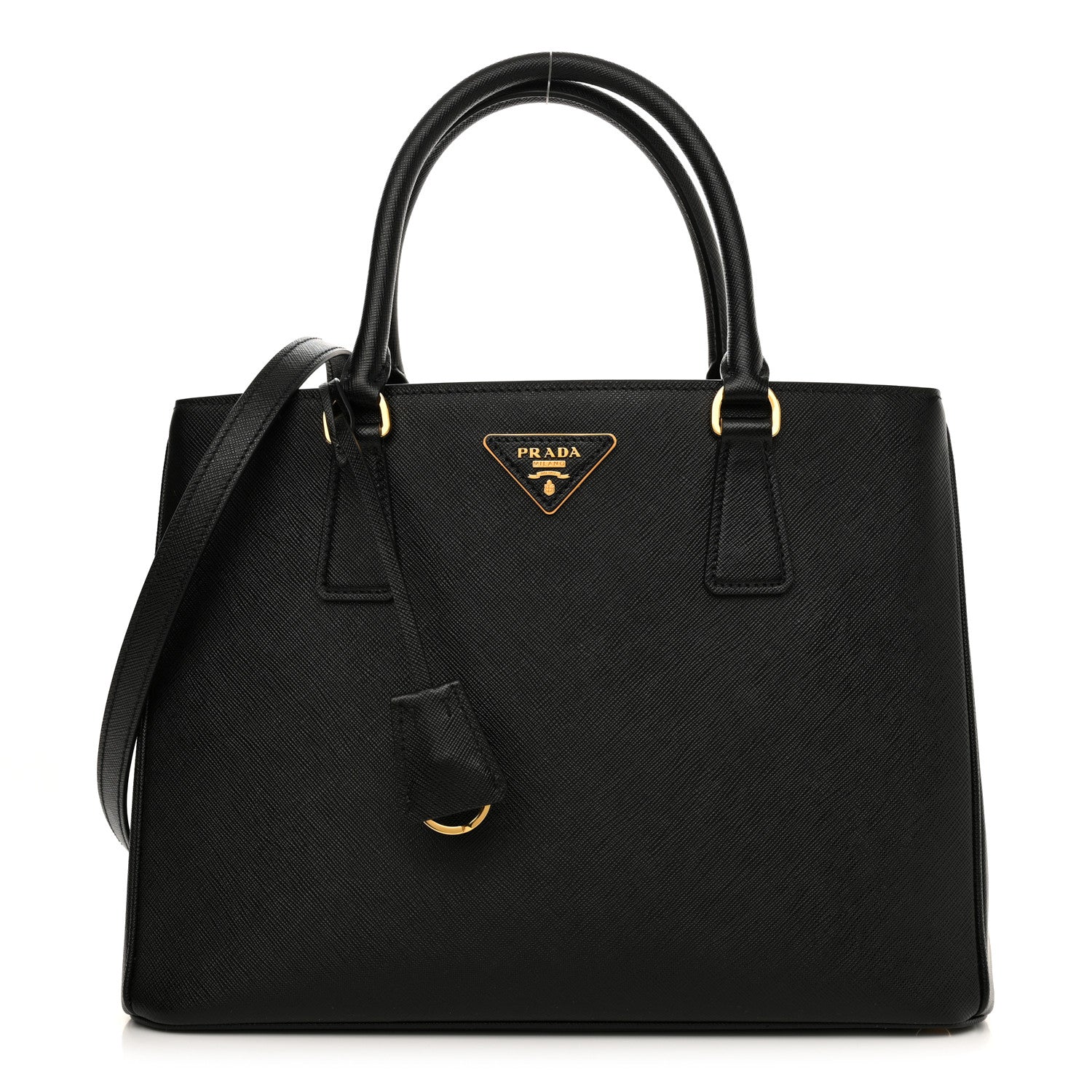Prada Saffiano Lux Medium Tote Black 1 of 14
