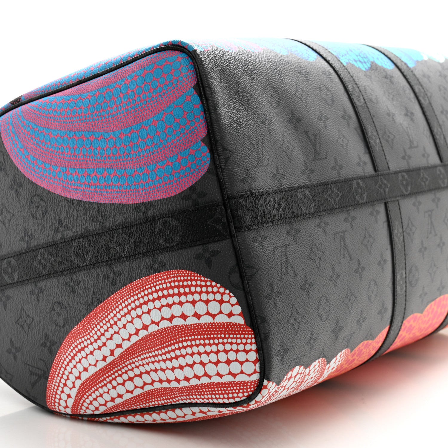 Louis Vuitton LV X YK Monogram Eclipse Reverse Pumpkin Keepall Bandouliere 55 Multicolor 8 of 11