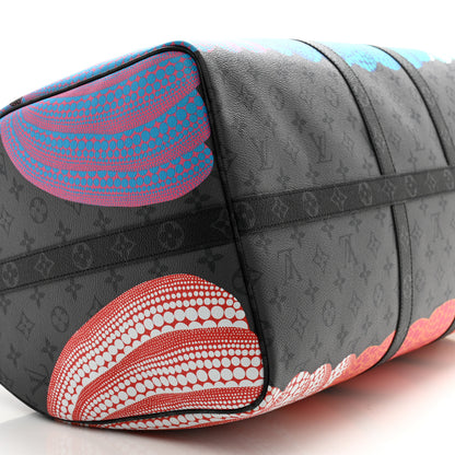 Louis Vuitton LV X YK Monogram Eclipse Reverse Pumpkin Keepall Bandouliere 55 Multicolor 8 of 11