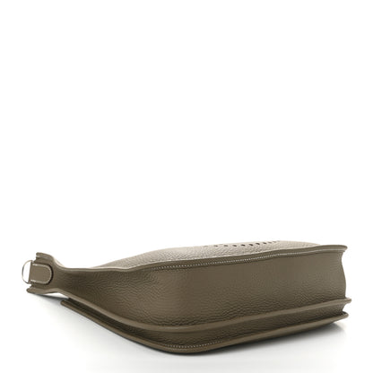 Hermes Taurillon Clemence EVELYNE III PM Etoupe 4 of 11