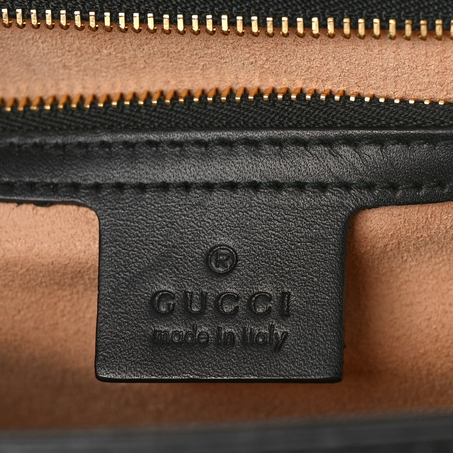 Guccissima Medium Padlock Shoulder Bag Black